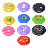 Kit 10 Disco Frisbee P Jogar Diversão Praia Campo Brinquedo