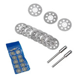 Kit 10 Discos 22 Mm Diamantados Corte Micro Retífica Dremel