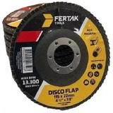 Kit 10 Discos De Lixa Flap