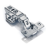 Kit 10 Dobradiças 35mm Reta Aço Inox Amortecedor P Moveis