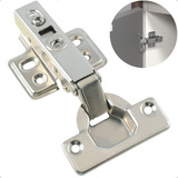 Kit 10 Dobradiças Com Amortecedor 35mm Reta P Armário Porta