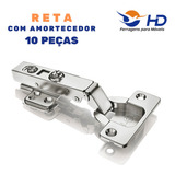 Kit 10 Dobradicas Reta
