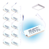 Kit 10 Driver Led Reator Fonte Plafon 30w 36w 48w Bivolt