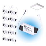 Kit 10 Driver Reator Fonte Para Led Plafon 8w A 25w Bivolt