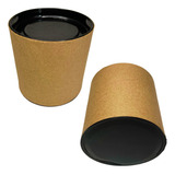 Kit 10 Embalagem Tubulata 10x10 Kraft Tampa Variadas Cor Preto