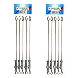 Kit 10 Empate Castor Encastoador Aço Inox Rígido 20cm Barão