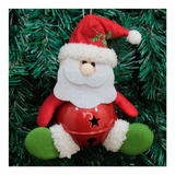 Kit 10 Enfeite Pendente Para Árvore De Natal Papai Noel Com