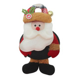 Kit 10 Enfeites De Natal Com Lousa Papai Noel 18cm