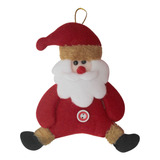 Kit 10 Enfeites Pendente Para Árvore Natal Papai Noel 15cm