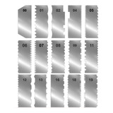 Kit 10 Espátulas Decorativas Para Bolo Em Aço Inox 2 Lados
