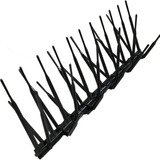 Kit 10 Espículas Anti Pombos Inibe Aves Policarbonato Preto