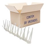 Kit 10 Espículas Antipombos Aves Policarbonato Transparente