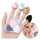 Kit 10 Esponja De Dedo Maquiagem Base Bb Cream Corretivos