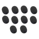 Kit 10 Espuma Microfone Bocal Lapela Headset Protetora Ruído
