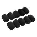 Kit 10 Espumas Microfone Lapela Headset Filtro Protetor