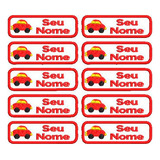 Kit 10 Etiquetas Carro 2x6 5cm Você Escolhe O Nome Cód etp4
