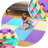 Kit 10 Eva Tapete Infantil Emborrachado 50x50x1cm Candy Cor Cor Candy Color