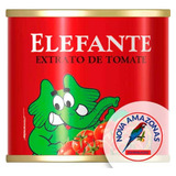 Kit 10 Extrato De Tomate Elefante Em Lata 130g