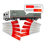 Kit 10 Faixa Refletiva Lateral Caminhão Trailer Carreta Novo