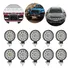 Kit 10 Farol De Milha Led Redondo Potente Troller 4x4 63w 