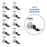Kit 10 Fechadura Gaveta Móveis Armários Gaveteiros 32mm 2 Chaves