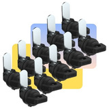 Kit 10 Fecho Lingueta Polímero Porta Cadeado Armário De Aço