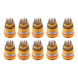 Kit 10 Ferramenta Chaves 31 Pc Allen Torx Fenda Philips