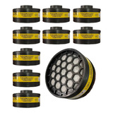 Kit 10 Filtro Químico Cmc 1 Vapores Orgânicos E Gases Ácidos
