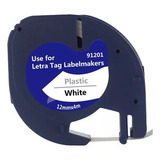 Kit 10 Fita 91201 T Compativel Dymo Letratag Branco