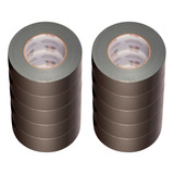 Kit 10 Fita Adesiva Silver Tape 50m Cinza C Garantia Nf