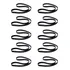 Kit 10 Fita Anel De Ancoragem 60cm 22kn Elevação Montanhismo