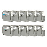 Kit 10 Fita Compatível Brother M231 Mk231 T 12mm Pt 80 70 90