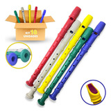 Kit 10 Flauta Doce Infantil Brinquedo
