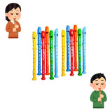 Kit 10 Flauta Maluca Brinquedo Musical Infantil Brinde Festa