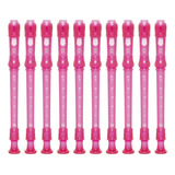 Kit 10 Flautas Doce Soprano Germânica C Yrs 20g Rosa Yamaha