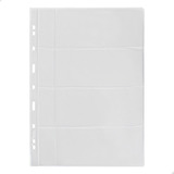 Kit 10 Folhas Cédulas Acetato 4 Div 32x24cm C bolso Pro