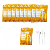 Kit 10 Fone De Ouvido Com Microfone Orginal Lehmox Atacado