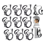 Kit 10 Fone De Ouvido De Radio Comunicador Baofeng 777s 888s