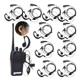 Kit 10 Fone De Ouvido De Radio Comunicador Baofeng 777s Uv5r