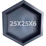 Kit 10 Forma Piso Jardim Calçada Bloquete Sextavada 25 X 25 X 6