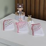 Kit 10 Fraldinhas De Boca Bebê 100 Algodão Menino Menina Feminina Porta Chupeta 
