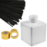 Kit 10 Frasco Aromatizador Branco 200ml Tampa E 50 Varetas