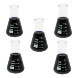 Kit 10 Frasco Erlenmeyer Boca Estreita 50 Ml Vidro Boro 3 3