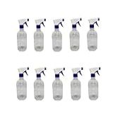 Kit 10 Frasco Pulverizador Borrifador 500ml AZUL E BRANCO
