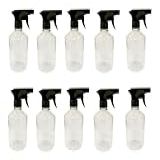 Kit 10 Frasco Pulverizador Borrifador Preto 500ml