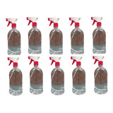 Kit 10 Frasco Pulverizador Borrifador Vermelho branco 500ml