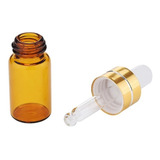 Kit 10 Frascos Conta Gotas Vidro Óleo Essencial Âmbar Floral