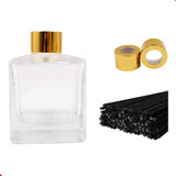 Kit 10 Frascos Difusor Vidro Cubo 150ml Tampa E 50 Varetas
