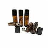 Kit 10 Frascos Vidro âmbar Roll-on 10ml Premium -vidro Grosso-