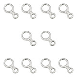 Kit 10 Freio 8 Oito Aço Inox 100kn Descensor Corda Rapel Epi